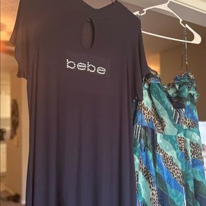 Two brand new Summer dresses. Bebe XL dress and Anthropologie dress size 14